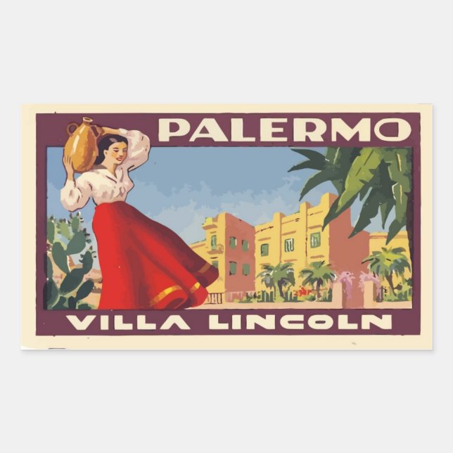 Villa Lincoln (Palermo - Italy) Sticker (Front)