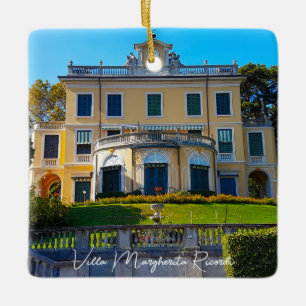 Villa Margherita Ricordi Grianti Lake Como Italy Ceramic Ornament