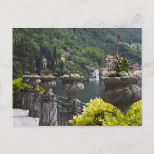 Villa Monastero, gardens and lakefront, Varenna, Postcard