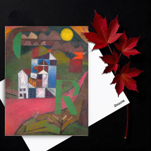Villa R (1919) painting by Paul Klee Postcard