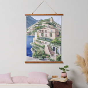 Villa Treville Positano Italy Exclusive Art Hanging Tapestry