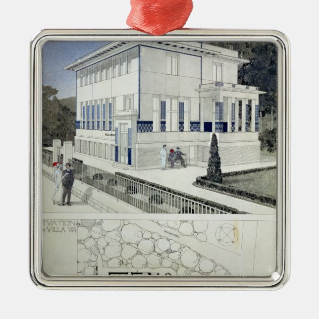 Villa Wagner, Vienna Metal Ornament (Front)