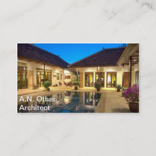 Villa with swimming pool business card