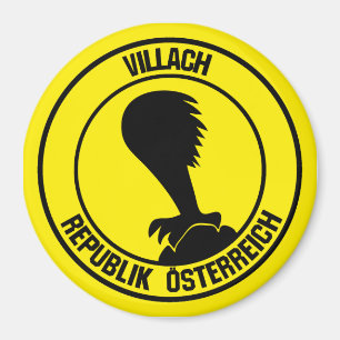 Villach Round Emblem Magnet