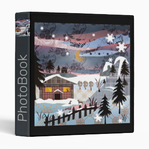 Village, applique, patchwork binder