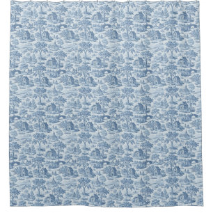 Village Blue Toile