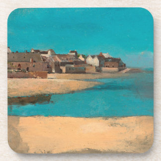 Village by the Sea in Brittany by Odilon Redon Coaster
