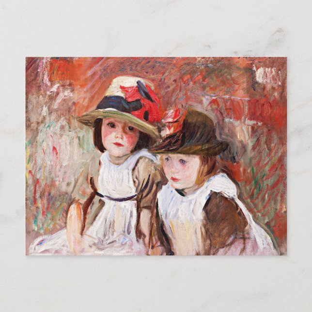 Village Children, famous portrait painting Postcard (Front)