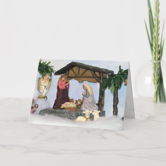 Village Creche Christmas Card (Front)