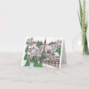 Village de Noël Carte Petite