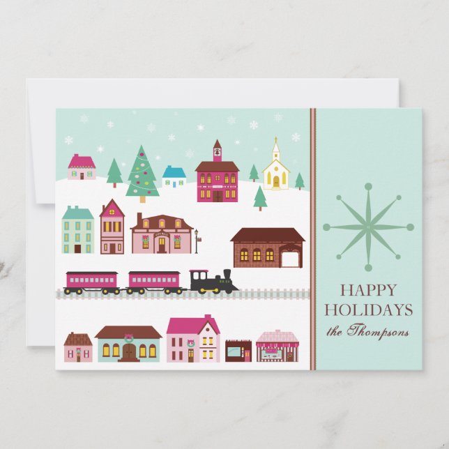 Village de Noël Cartes de fin de année (Devant)