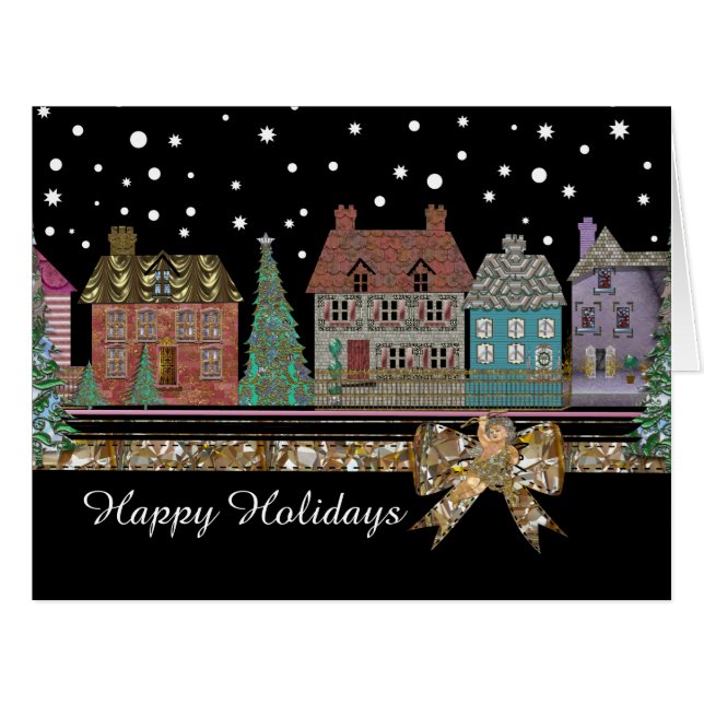 Village de Noël grand (Devant horizontal)
