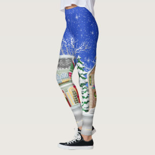 Village de Noël Joyeux leggings