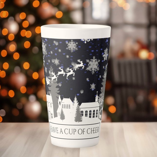 Village de Noël Latte Mug (Christmas Village Latte Mug)