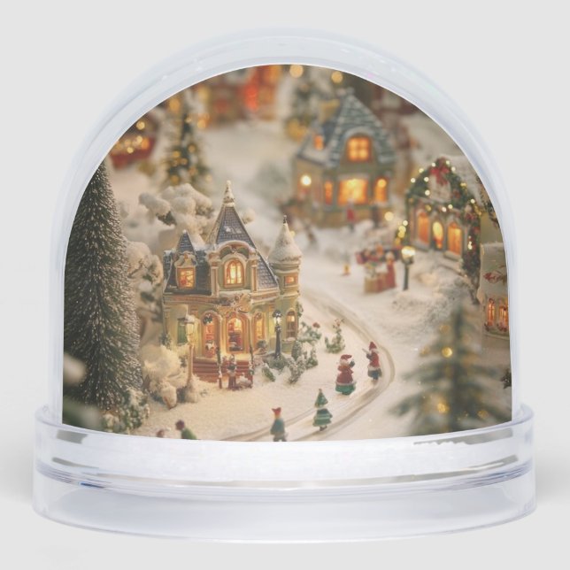 Village de Noël miniature Hiver couvert de neige (Avant)