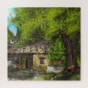 Village détente Vie familiale Jigsaw Puzzle Puzzle