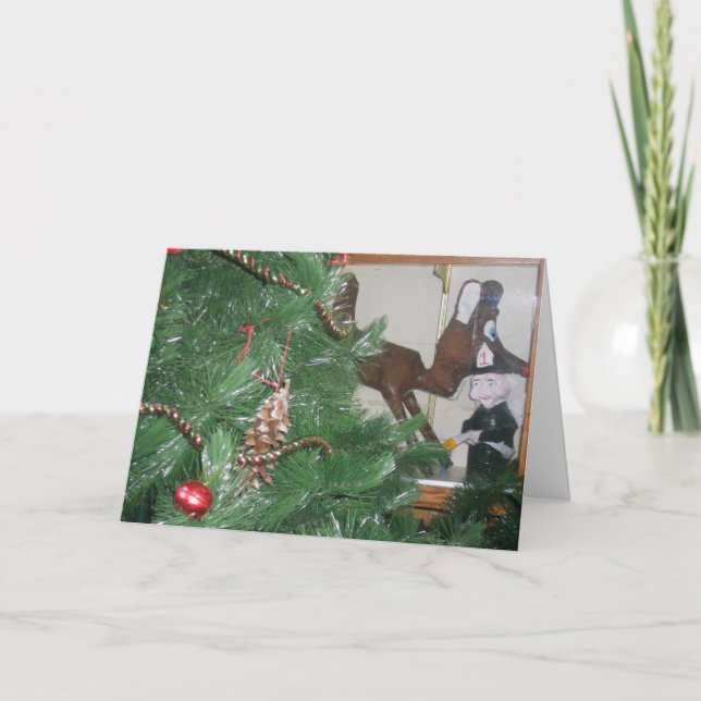 "Village Firehall Sculptures" Christmas Card (Front)