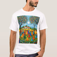 Village Gathering - Elders and Folktales in Gond A