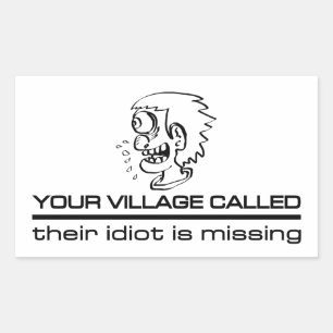 Village Idiot stickers