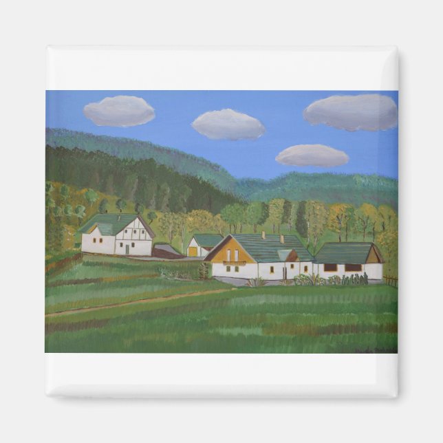 Village in Poland Magnet (Front)