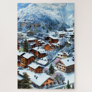 Village in the Mountains Jigsaw Puzzle