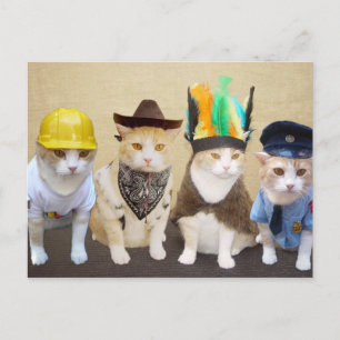 Village Kitties Postcard