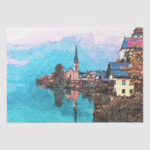 Village Landscape 3 Wall Art Decoupage