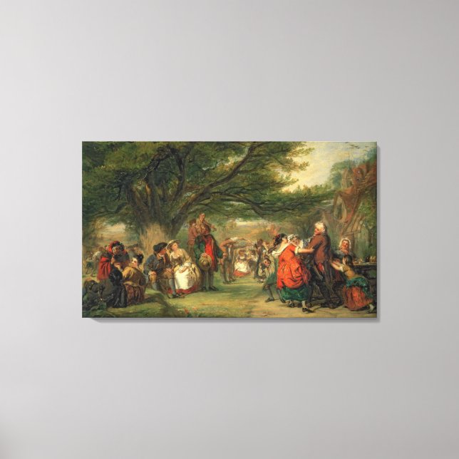 Village Merrymaking Canvas Print (Front)