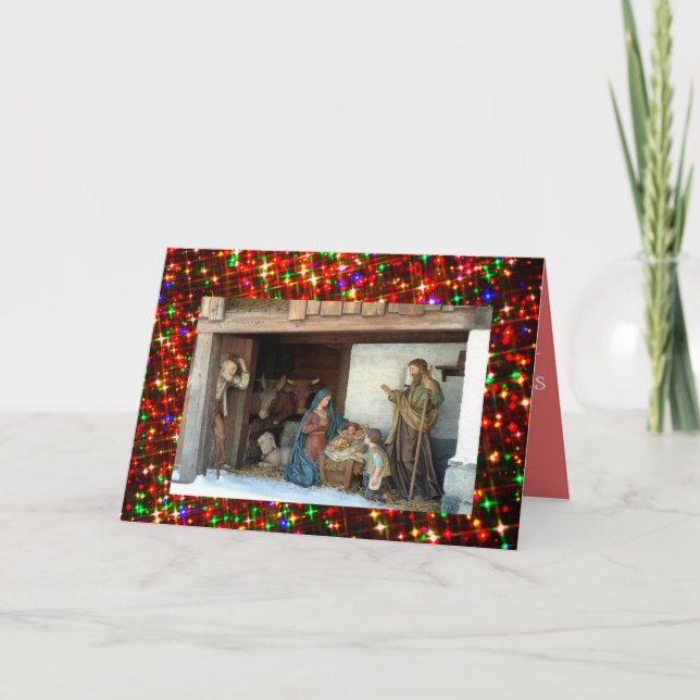 Village Nativity Holiday Card (Front)