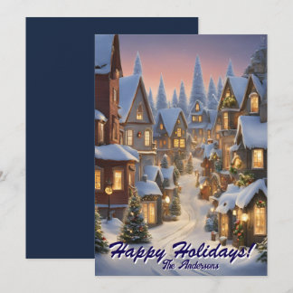 Village Noël 10, Joyeuses fêtes, Carte de Noël
