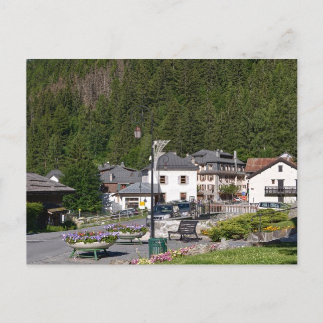 Village of Argentiere in France Postcard (Front)
