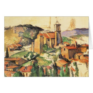 Village of Gardanne by Paul Cezanne, Vintage Art