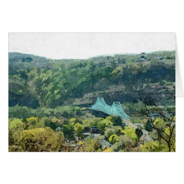 Village of Sewickley Art Print (Devant horizontal)