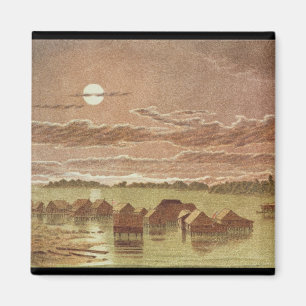 Village on Basilan, Philippines Magnet