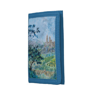 Village on the Hills Watercolour Wallet
