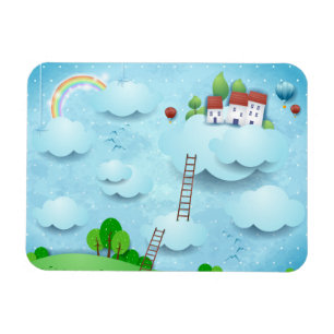 Village over the Clouds Magnet