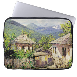 Village Scene by Dubovskoy, 1911 Laptop Sleeve