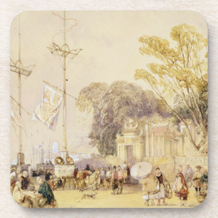 Village Square in the Bay of Hong Kong, plate 5 fr Coaster