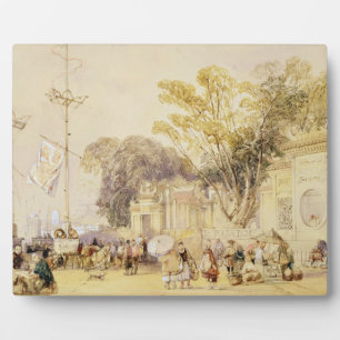 Village Square in the Bay of Hong Kong, plate 5 fr Plaque
