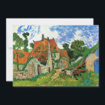 Village Street by Vincent van Gogh<br><div class="desc">Village Street by Vincent van Gogh is a vintage fine art post impressionism architectural painting featuring a row of cottages on a country lane in the town of Auvers, France. About the artist: Vincent Willem van Gogh was a Post Impressionist painter whose work was most notable for its rough beauty,...</div>