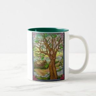 Village Tree Spirit Green Coffee Mug