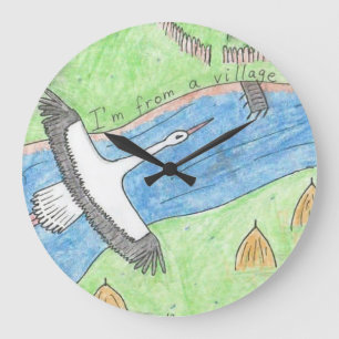 Village Vibes Large Clock