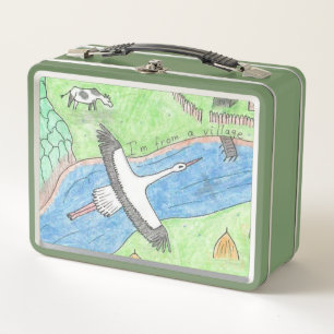 Village Vibes Metal Lunch Box