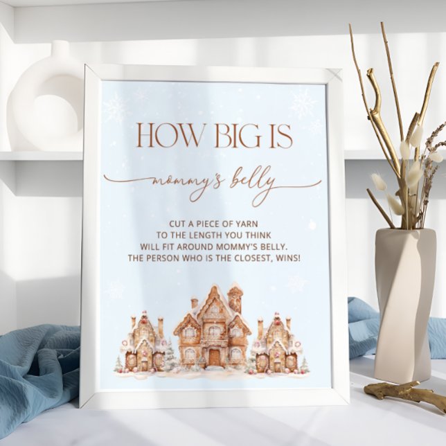 Village Winter Holiday How Big is Mommy's Belly Poster (Creator Uploaded)