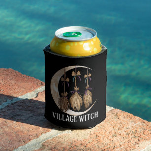 Village Witch Gothic Occult Wicca Pagan Nature Can Cooler
