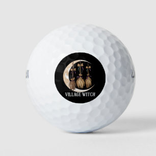 Village Witch Gothic Occult Wicca Pagan Nature Golf Balls