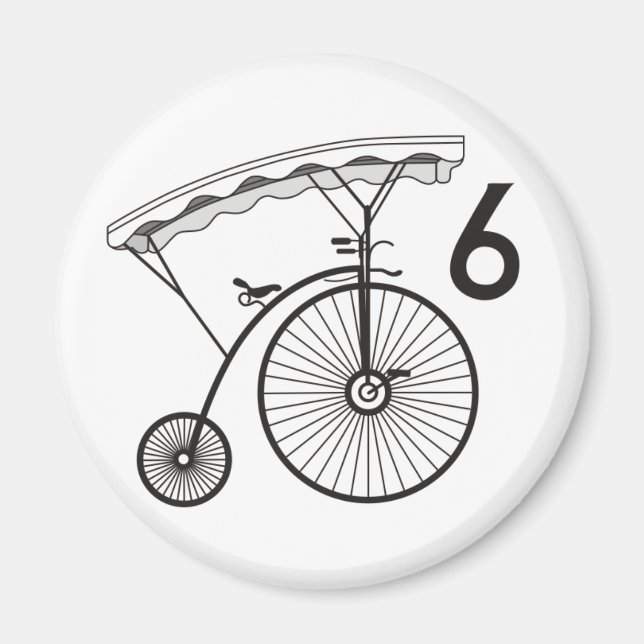 Villager 6 Badge Magnet (Front)