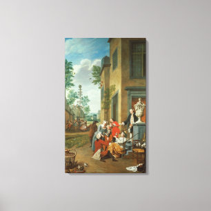 Villagers Merrymaking Canvas Print