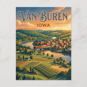 Villages of Van Buren USA Postcard