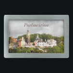 VILLAGES OF WALES BELT BUCKLE<br><div class="desc">The beautiful Italian style buildings in the village of Portmeirion Wales UK.</div>